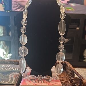 Transparent Beaded Necklace
